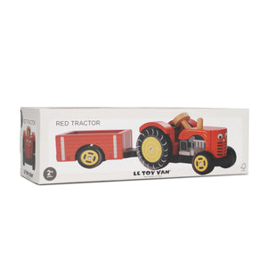 Red Wooden Tractor