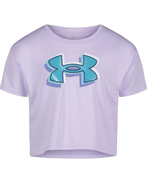 Nebula Purple Glitter UA Shadow Logo SS T-Shirt - Select Size