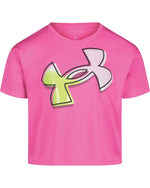 Rebel Pink UA Gradient Logo SS T-Shirt - Select Size