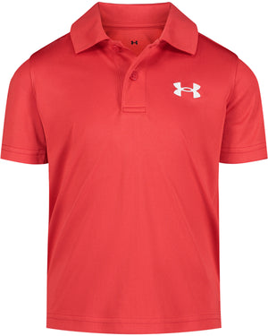 Red Match Play Boys Solid Polo - Select Size