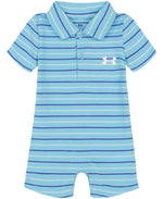 Sky Blue Stripe Polo Shortall - Select Size
