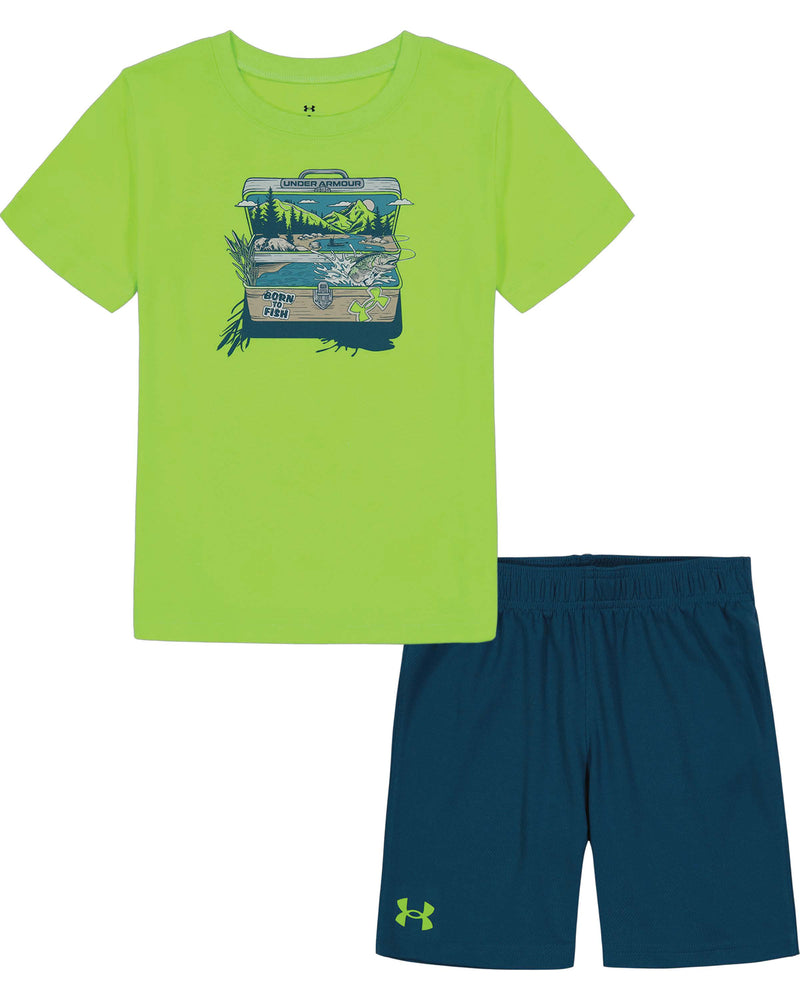 Lime Surge UA Outdoor Tackle Box Shirt & Short Set - Select Size