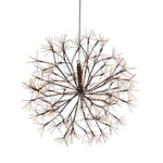 Brown Starburst Lighted Orb - 23"