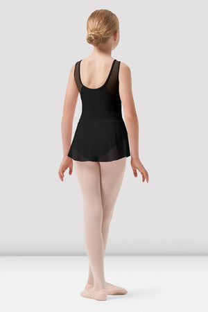 CR0501 - Girls Black Sage Mesh Wrap Skirt - Select Size