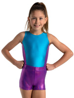 Sparkly Purple Level Up Girls Short - Select Size