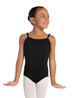 Studio Collection Camisole Leotard With Princess Seams & Adjustable Straps in Black - Select Size