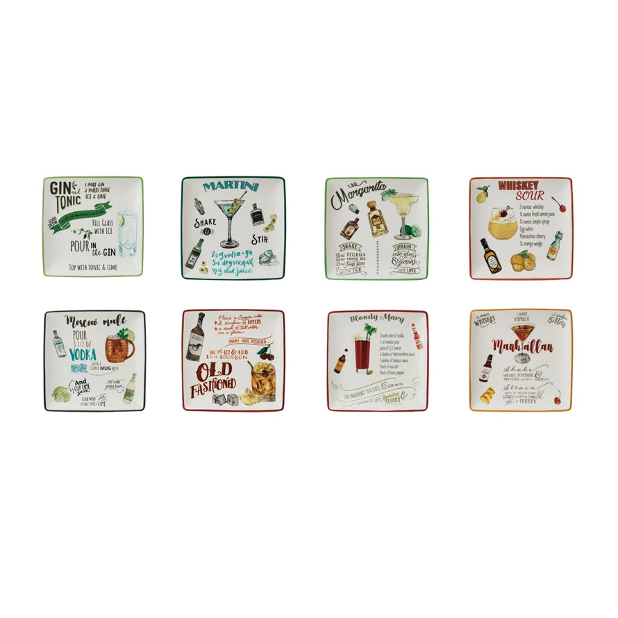 Cocktail Recipe Plate - Select Style
