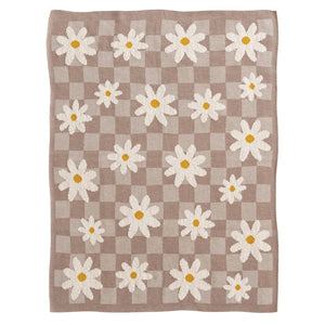 Daisies & Checks Baby Blanket
