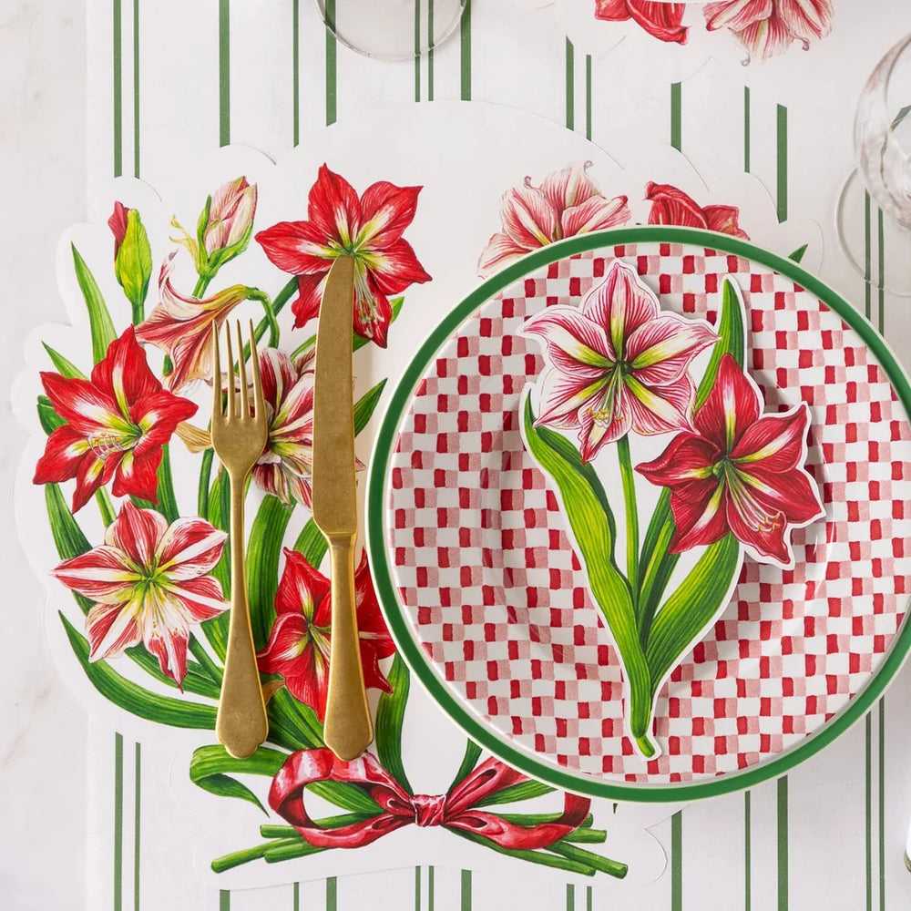 Die-Cut Amaryllis Placemat