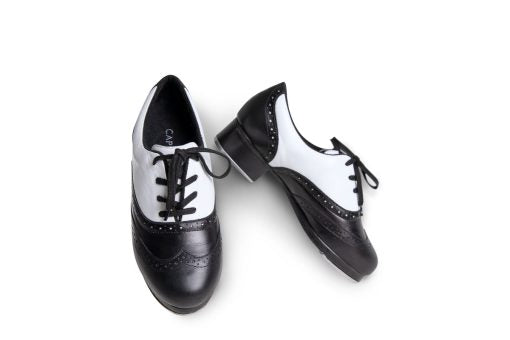 960F Black & White - Roxy Tap Shoe - Select Size