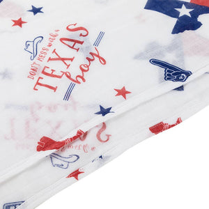 Texas Boy Swaddle Blanket