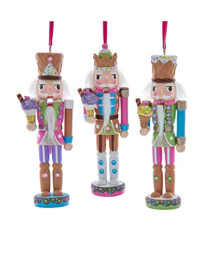 6" Ice Cream Nutcracker Ornaments