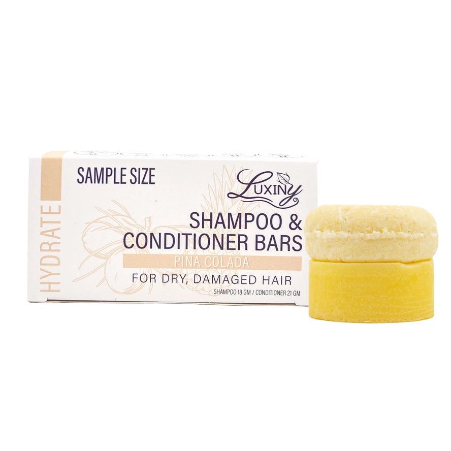 Pina Colada Shampoo & Conditioner Bar Sample Set