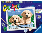 Cute Puppies CreArt Paint By Numbers Kit