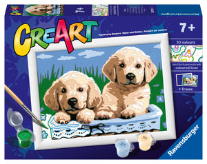 Cute Puppies CreArt Paint By Numbers Kit