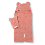 Watermelon Hooded Towel + Wash Mitt Set