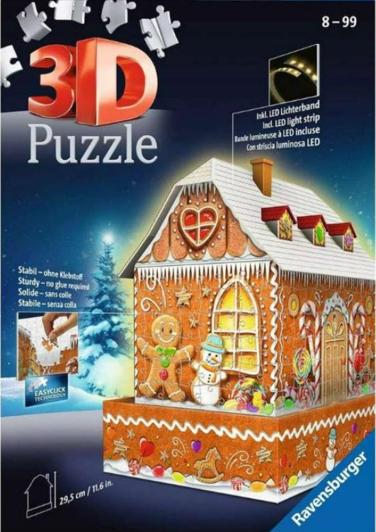 Gingerbread House Night Edition 216 Piece Puzzle