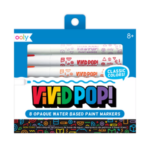 Vivid Pop!: Opaque Water-Based Paint Markers - Classic - set of 8