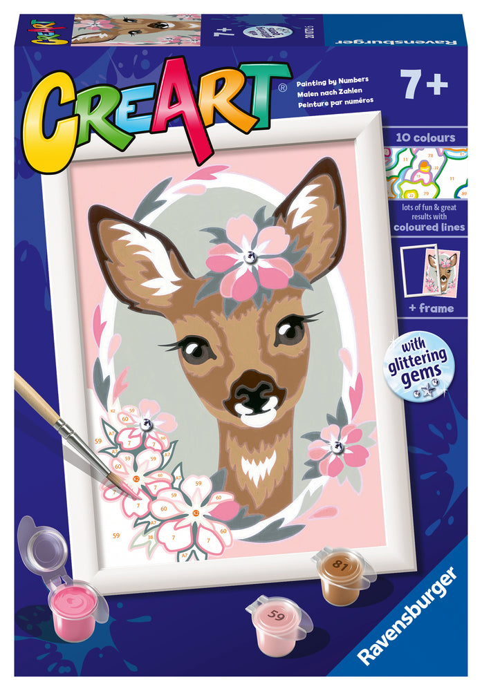 Delightful Deer CreArt Paint By Numbers Kit