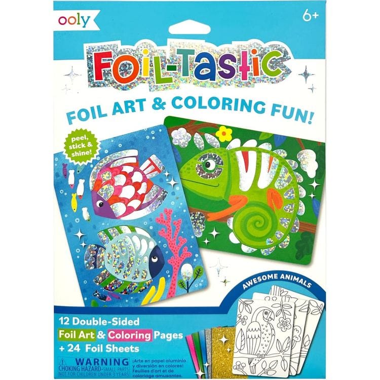 Awesome Animals Foil-Tastic Foil Art & Coloring Fun!