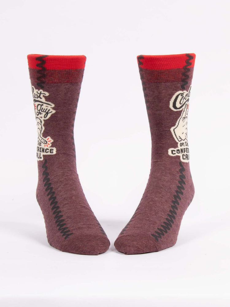 Coolest Guy On The Conference Call - Men's Crew Socks