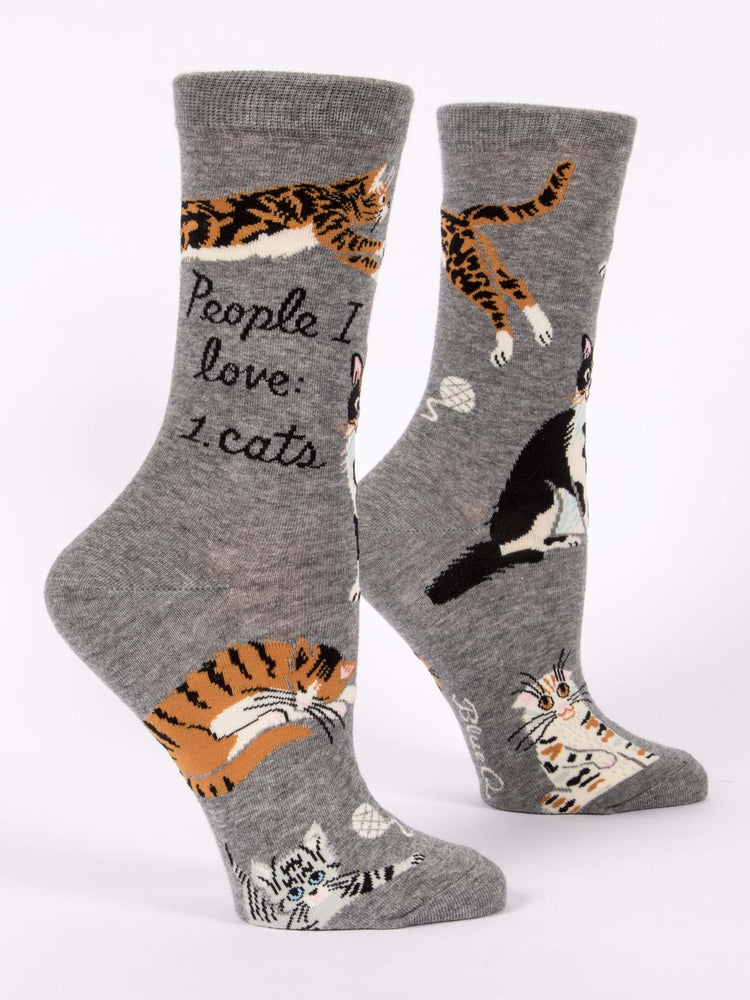 People I Love: Cats - Women's Crew Socks