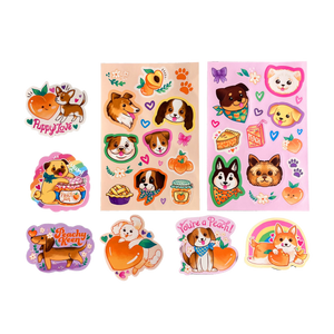 Stickiville Puppies and Peaches Scented Stickers