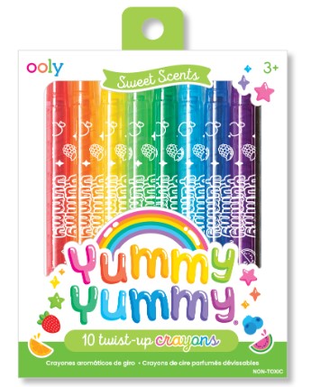 Yummy Yummy Sweet Scents Twist-Up Crayons - Set of 10