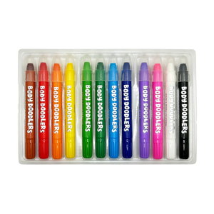 Body Doodlers Face and Body Crayons - 12 Piece Set