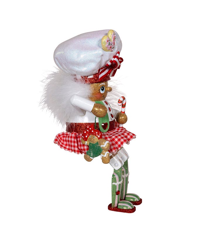 11" Hollywood Nutcrackers™ Gingerbread Baker Girl Shelf Sitter Nutcracker