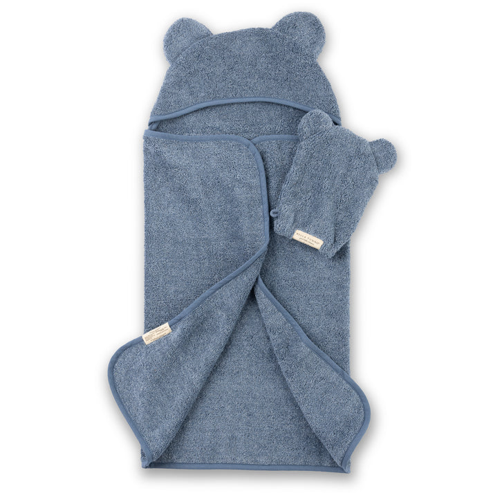 Rain Hooded Towel + Wash Mitt Set