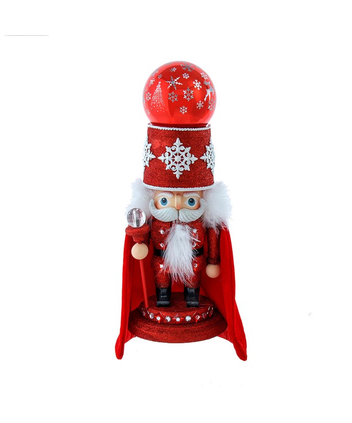 14.5" Hollywood Nutcrackers™ Musical Red Soldier With Water Globe Nutcracker