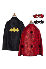 Reversible Spider/Bat Cape & Mask - Select Size