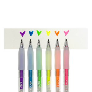 Jelly Gloss: Neon Multi-Surface Deco. Gel Pens (Set of 6)