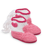 Cowboy Boot Crochet Bootie - NB (0-1) - Select Color