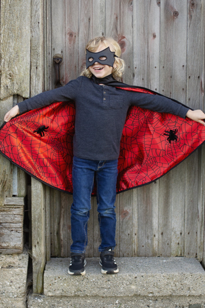 Reversible Spider/Bat Cape & Mask - Select Size