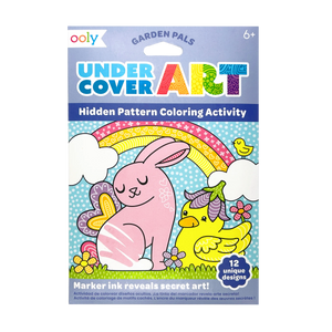 Undercover Art Hidden Pattern Coloring Activity Art Cards - Garden Pals