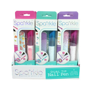 Dual-Tip Nail Pen - Select Color