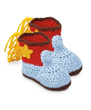 Cowboy Boot Crochet Bootie - NB (0-1) - Select Color