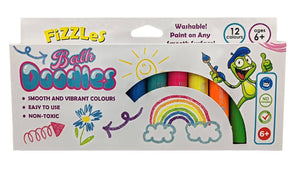 FiZZLeS Bath Doodles - 12 Washable Bath Paint Sticks