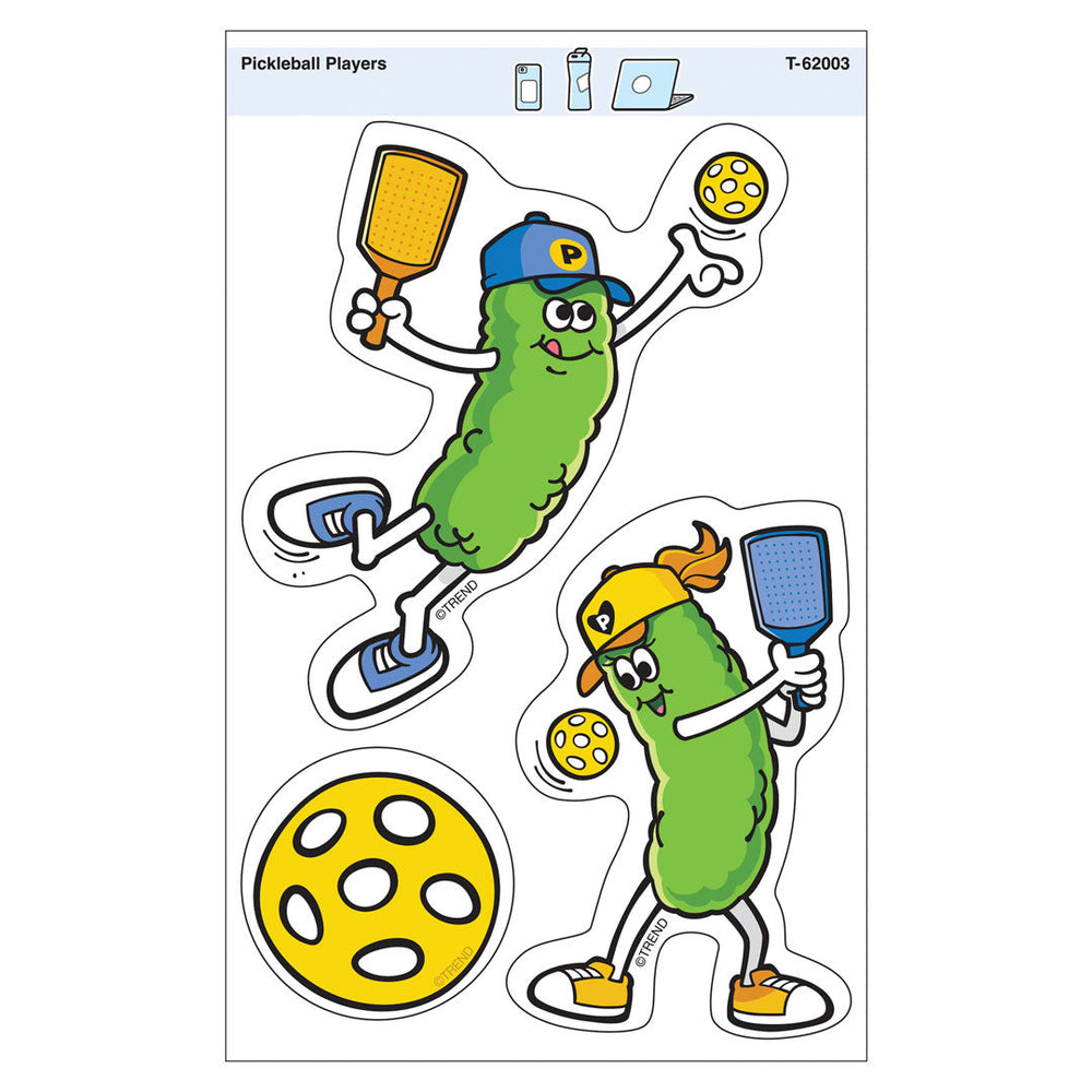 Pickleball Players Vinyl Stickers