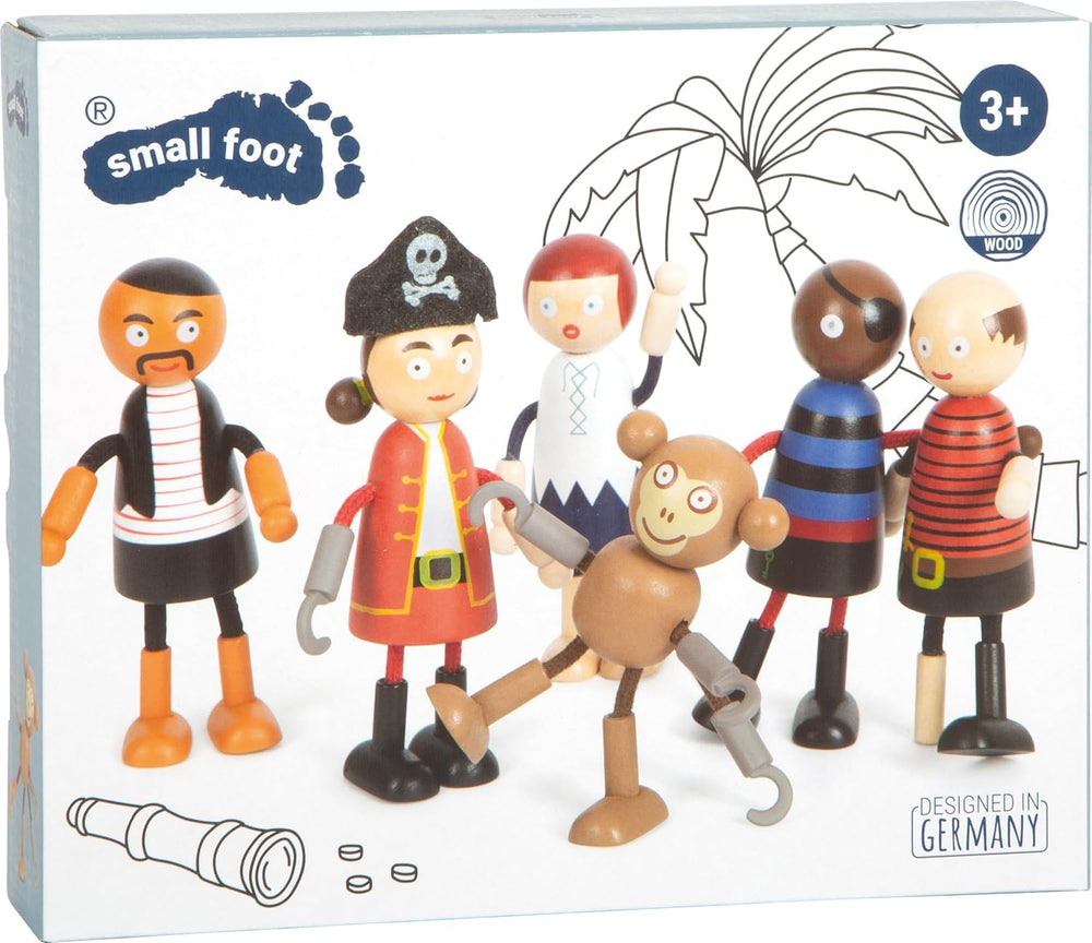 Wooden Bending Dolls - Pirate