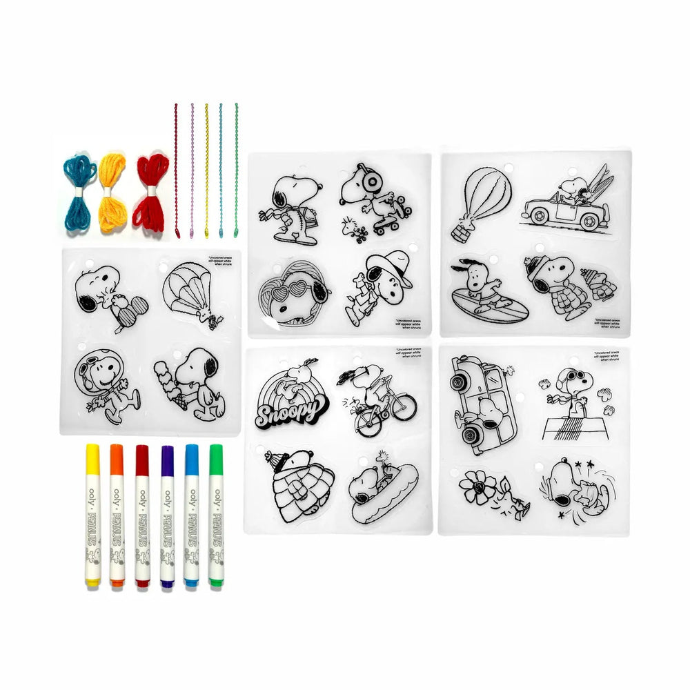 Peanuts: D.I.Y. Shrink Art Kit & 6 Mini Paint Markers