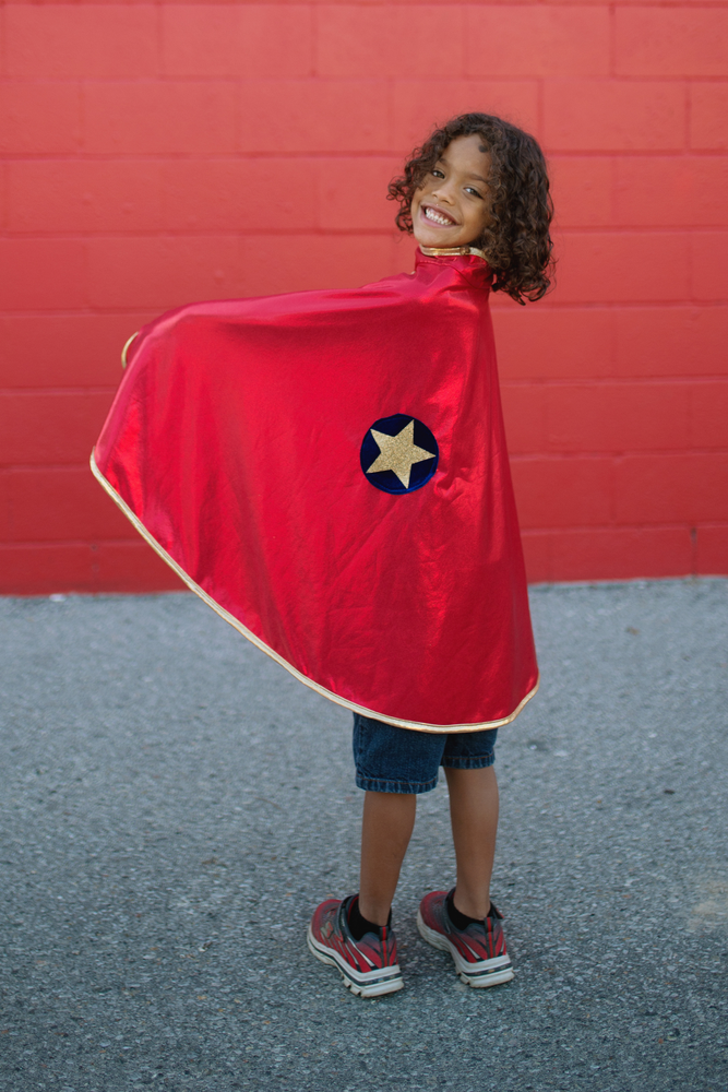 Red & Gold Reversible Wonder Cape