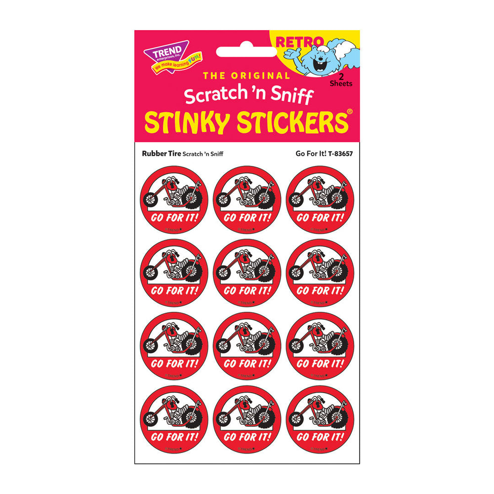 Go For It!, Rubber Tire scent Retro Scratch 'n Sniff Stinky Stickers