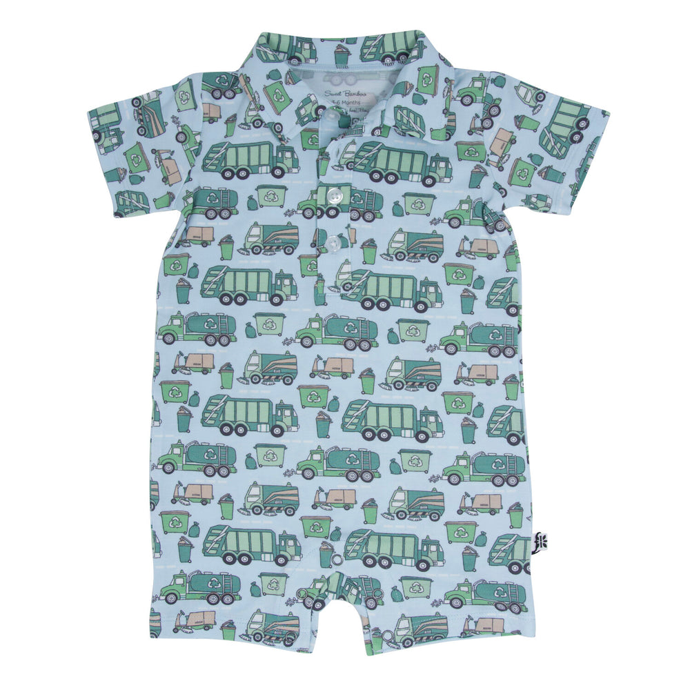 Reduce Reuse Recycle Polo Romper - Select Size