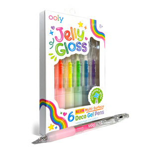 Jelly Gloss: Neon Multi-Surface Deco. Gel Pens (Set of 6)