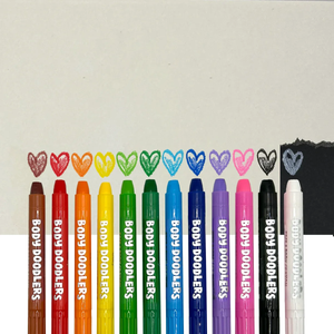 Body Doodlers Face and Body Crayons - 12 Piece Set