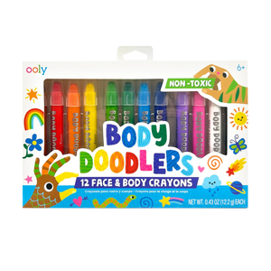 Body Doodlers Face and Body Crayons - 12 Piece Set