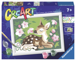 Floral Fawn CreArt Paint By Numbers Kit